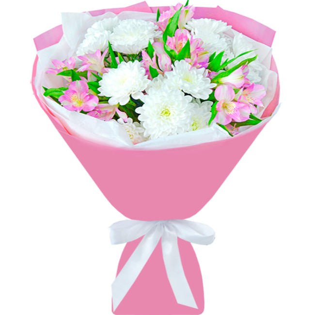 Букет цветов "Кристаллы Гелиодора"